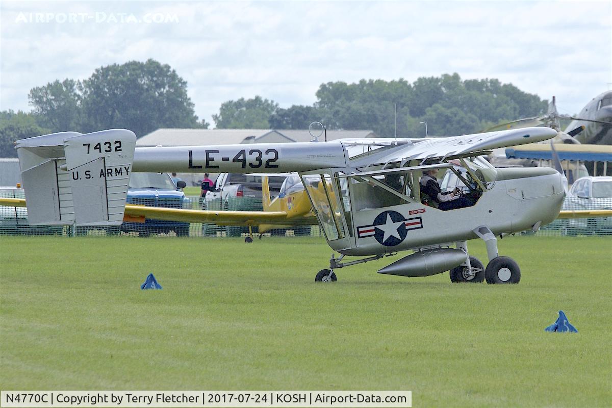 N4770C, 1949 Boeing YL-15 Scout C/N 47-0432 (20012), At 2017 AirVenture at Oshkosh