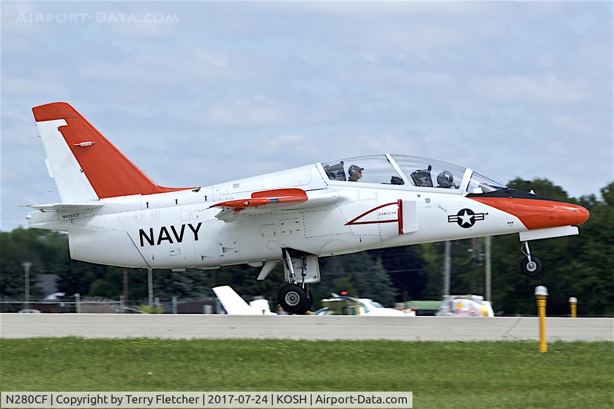 N280CF, 1985 SIAI-Marchetti S-211 C/N 030/02-028, At 2017 AirVenture at Oshkosh