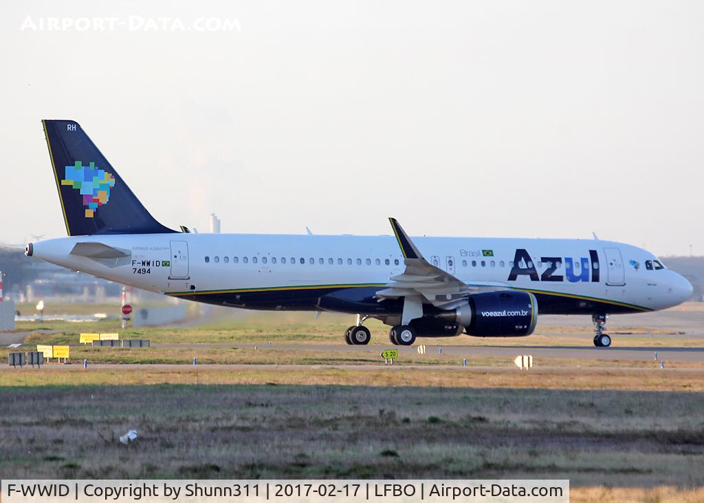 F-WWID, 2016 Airbus A320-251N C/N 7494, C/n 7494 - To be PR-YRH