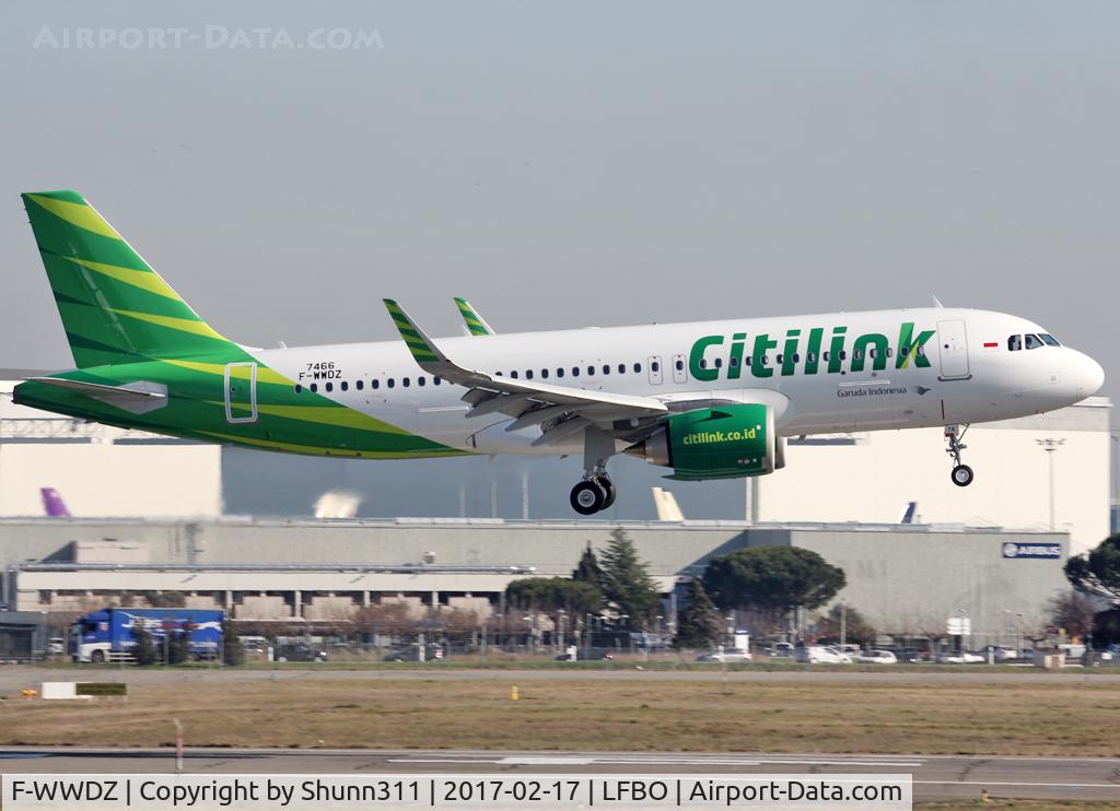 F-WWDZ, 2016 Airbus A320-251N C/N 7466, C/n 7466 - To be PK-GTA