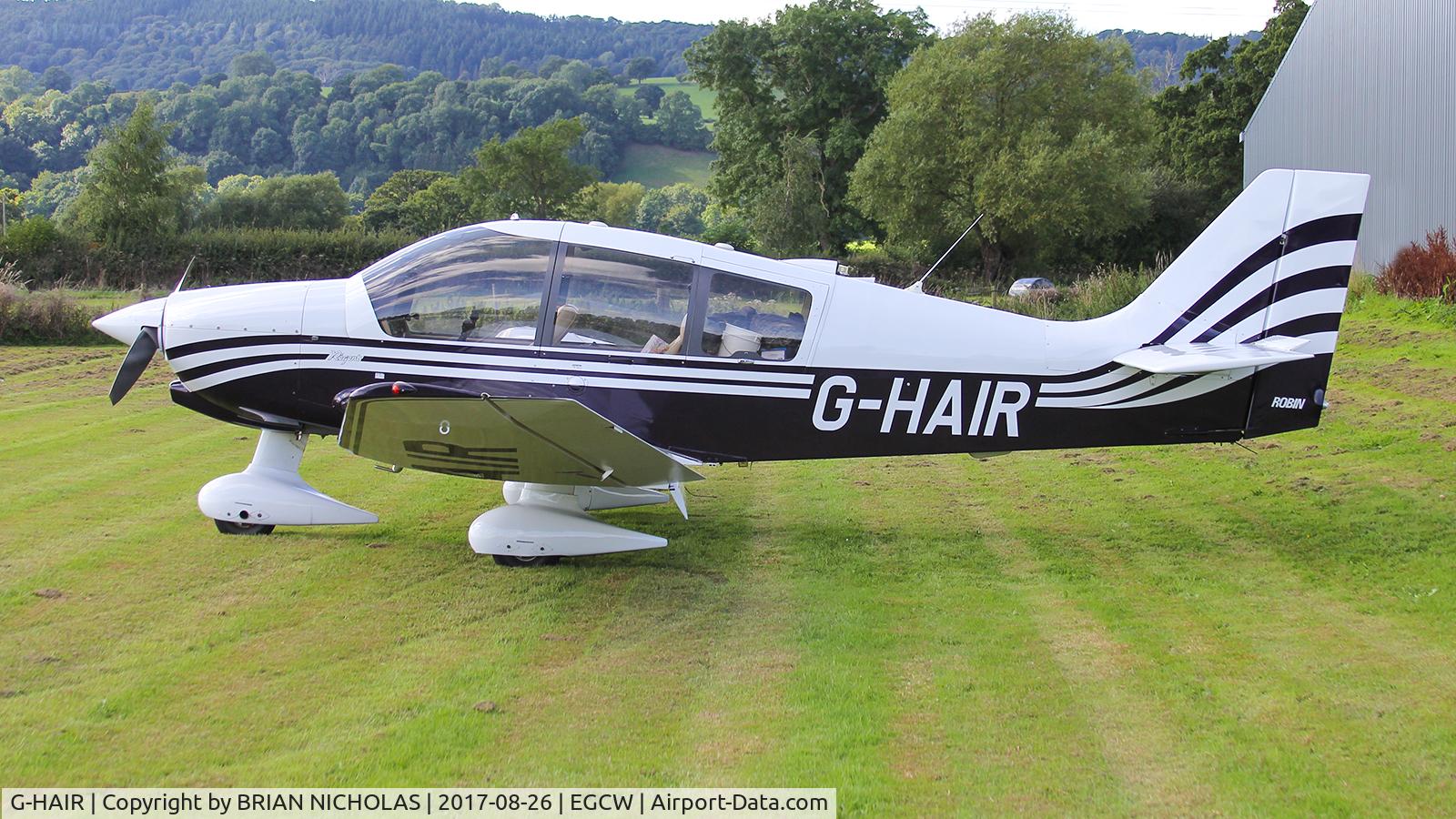 G-HAIR, 2000 Robin DR-400-180 Regent Regent C/N 2479, Visiting EGCW