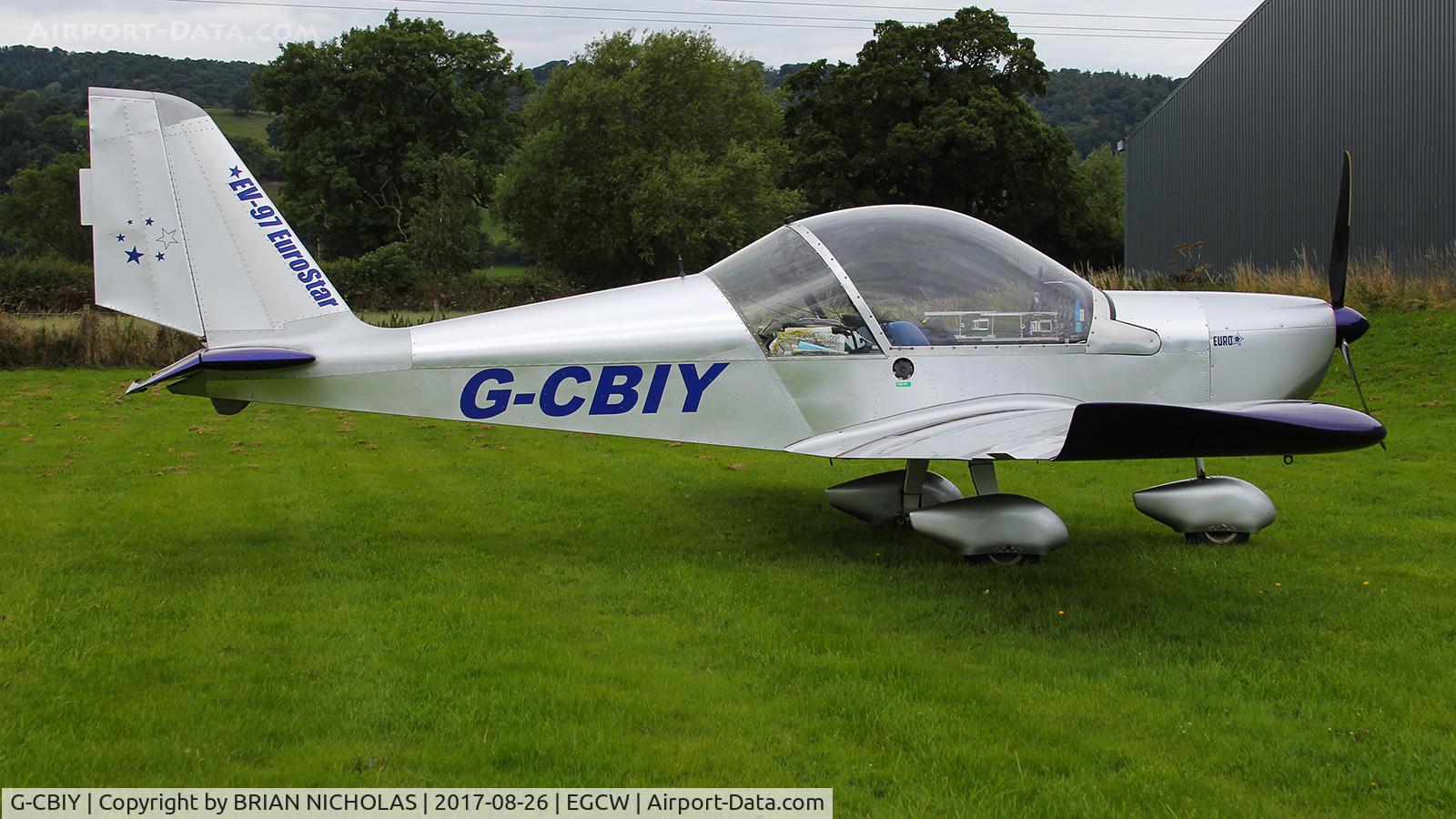 G-CBIY, 2002 Aerotechnik EV-97 Eurostar C/N PFA 315-13846, Visiting EGCW