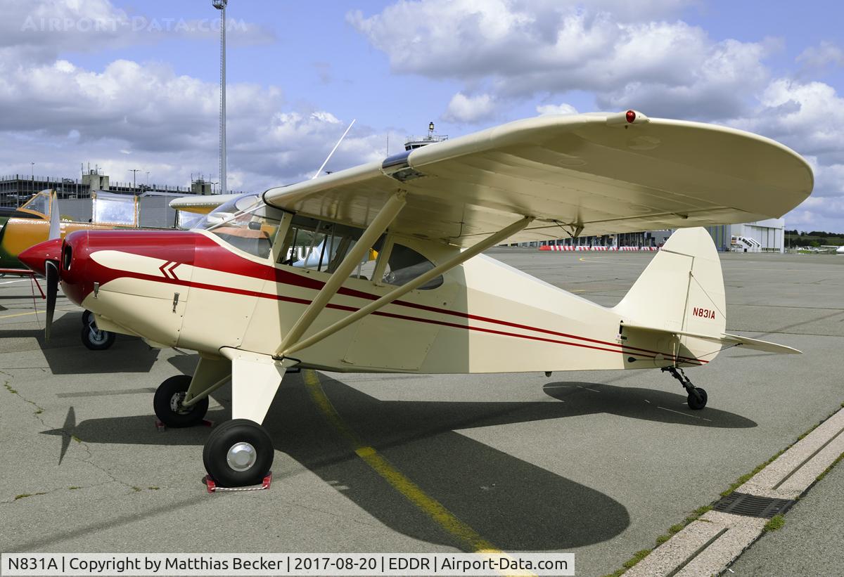 N831A, 1951 Piper PA-22-150 Tri-Pacer C/N 22-132, N831A