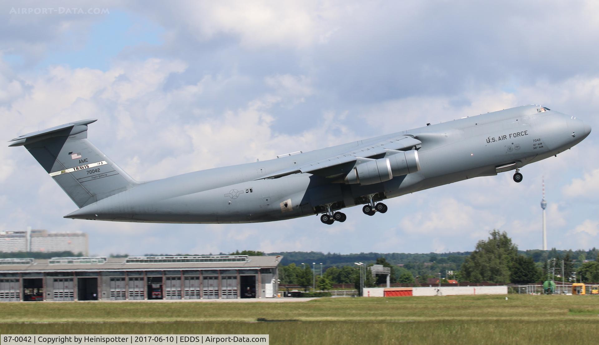 87-0042, 2013 Lockheed C-5M Super Galaxy C/N 500-0128, 87-0042 at Stuttgart Airport.