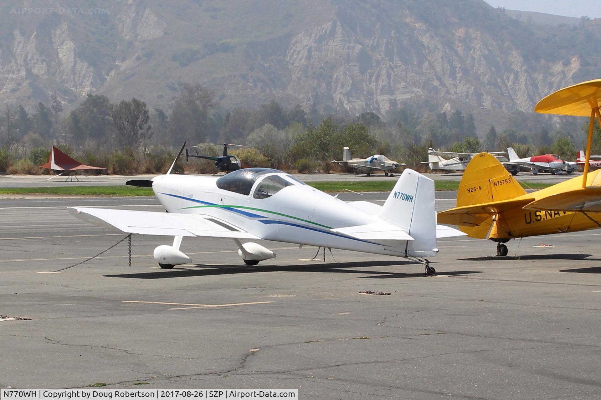 N770WH, 1992 Vans RV-6 C/N 20652, 1992 Vans RV-6, Lycoming O-360-A1D 180 Hp