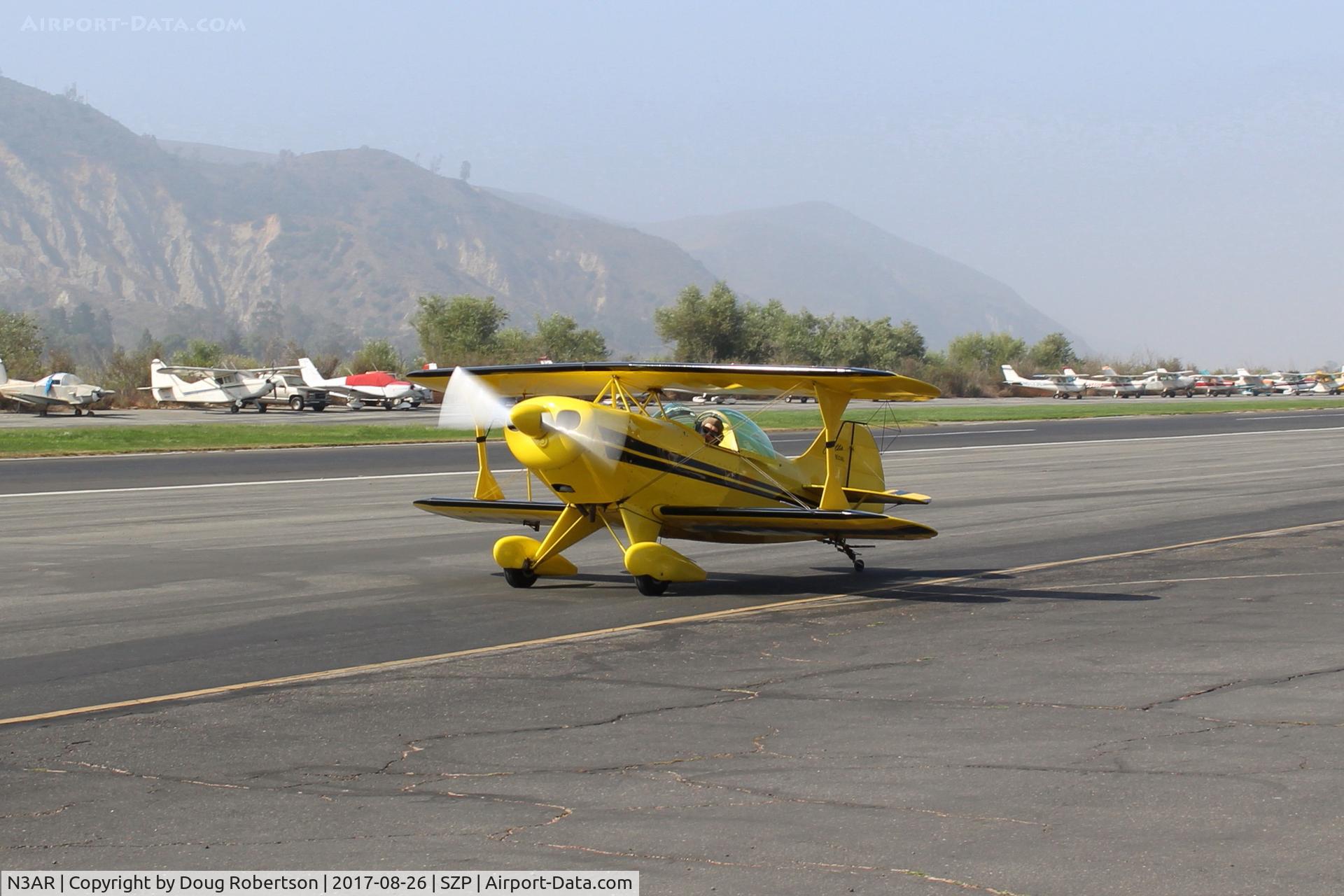 N3AR, 1974 Pitts S-1S Special C/N 10, 1974 Russell PITTS S-1S SPECIAL, Lycoming O&VO-360 180 Hp, S-turns taxi back
