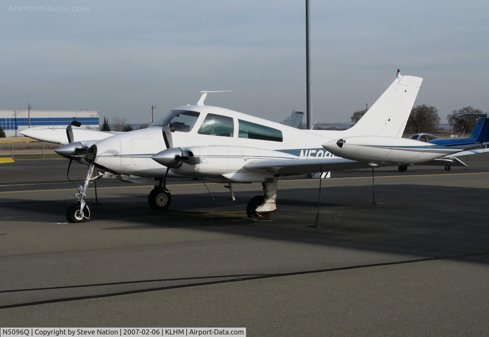 N5096Q, 1968 Cessna 310N C/N 310N-0196, Locally-based 1968Cessna 310N @ Lincoln Regional Airport (Karl Harder Field), CA (registration CX by FAA 2013-08-13)
