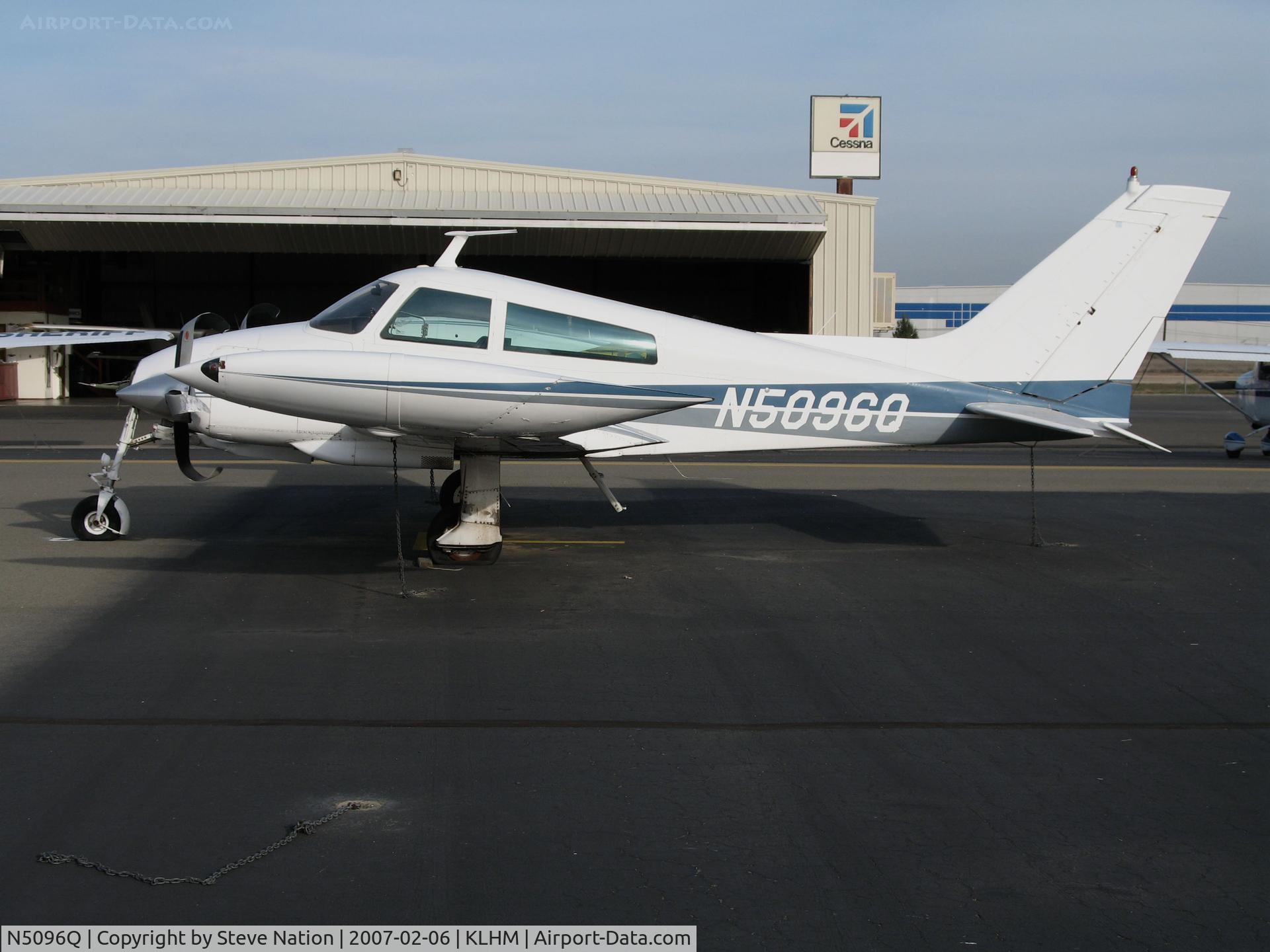 N5096Q, 1968 Cessna 310N C/N 310N-0196, Locally-based 1968 Cessna 310N @ Lincoln Regional Airport (Karl Harder Field), CA (registration CX by FAA 2013-08-13)