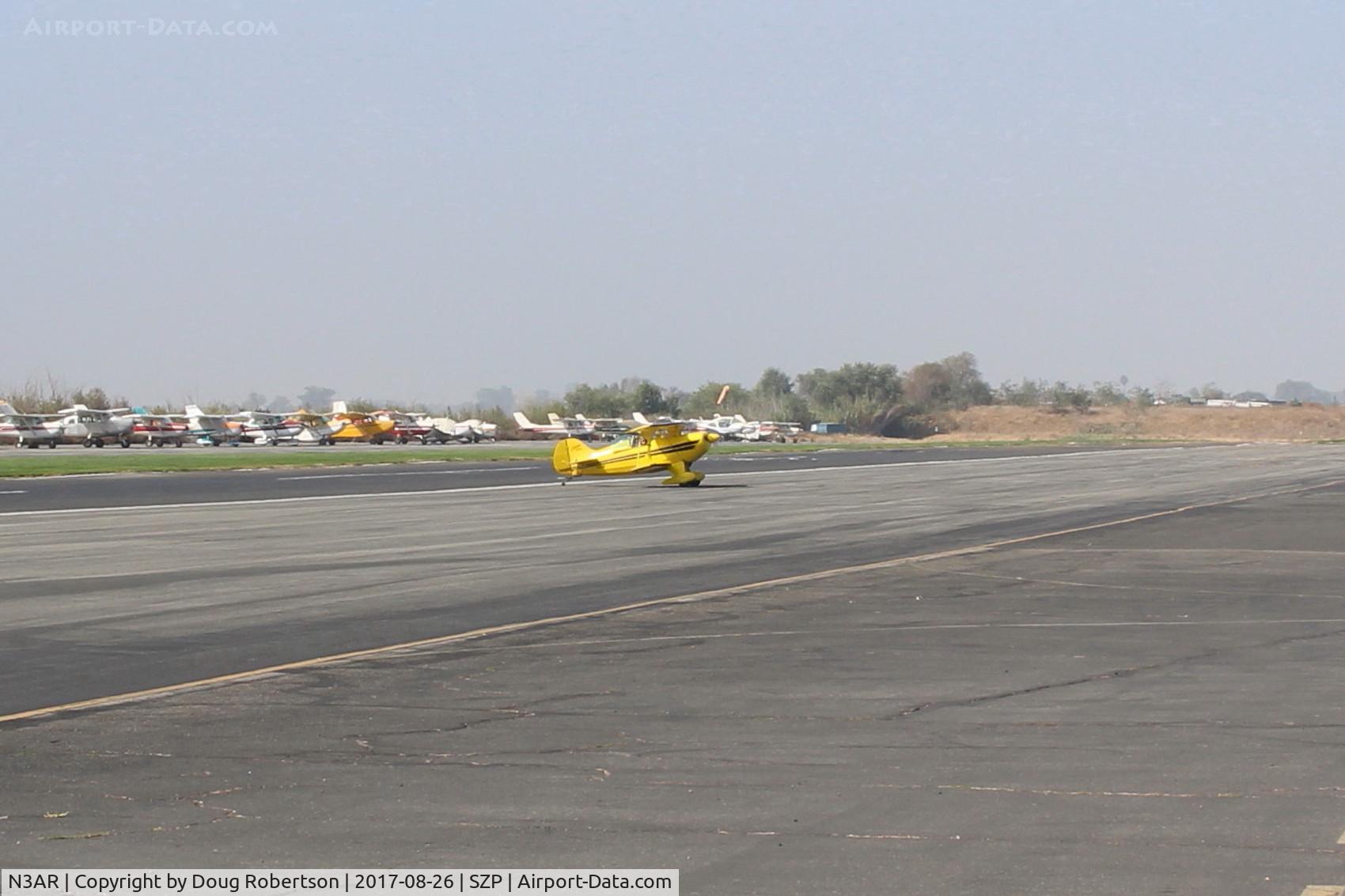 N3AR, 1974 Pitts S-1S Special C/N 10, 1974 Russell PITTS S-1S SPECIAL, Lycoming O&VO-360 180 Hp, taxi off the active