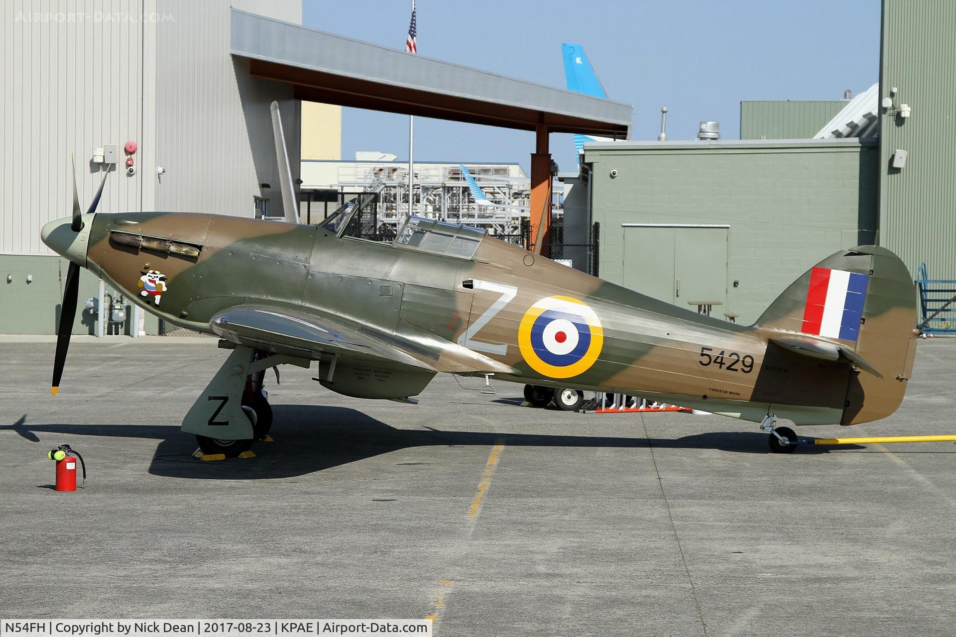 N54FH, 1941 Hawker (CCF) Hurricane Mk12A C/N CCF/R32007, Part of the FHCAM museum