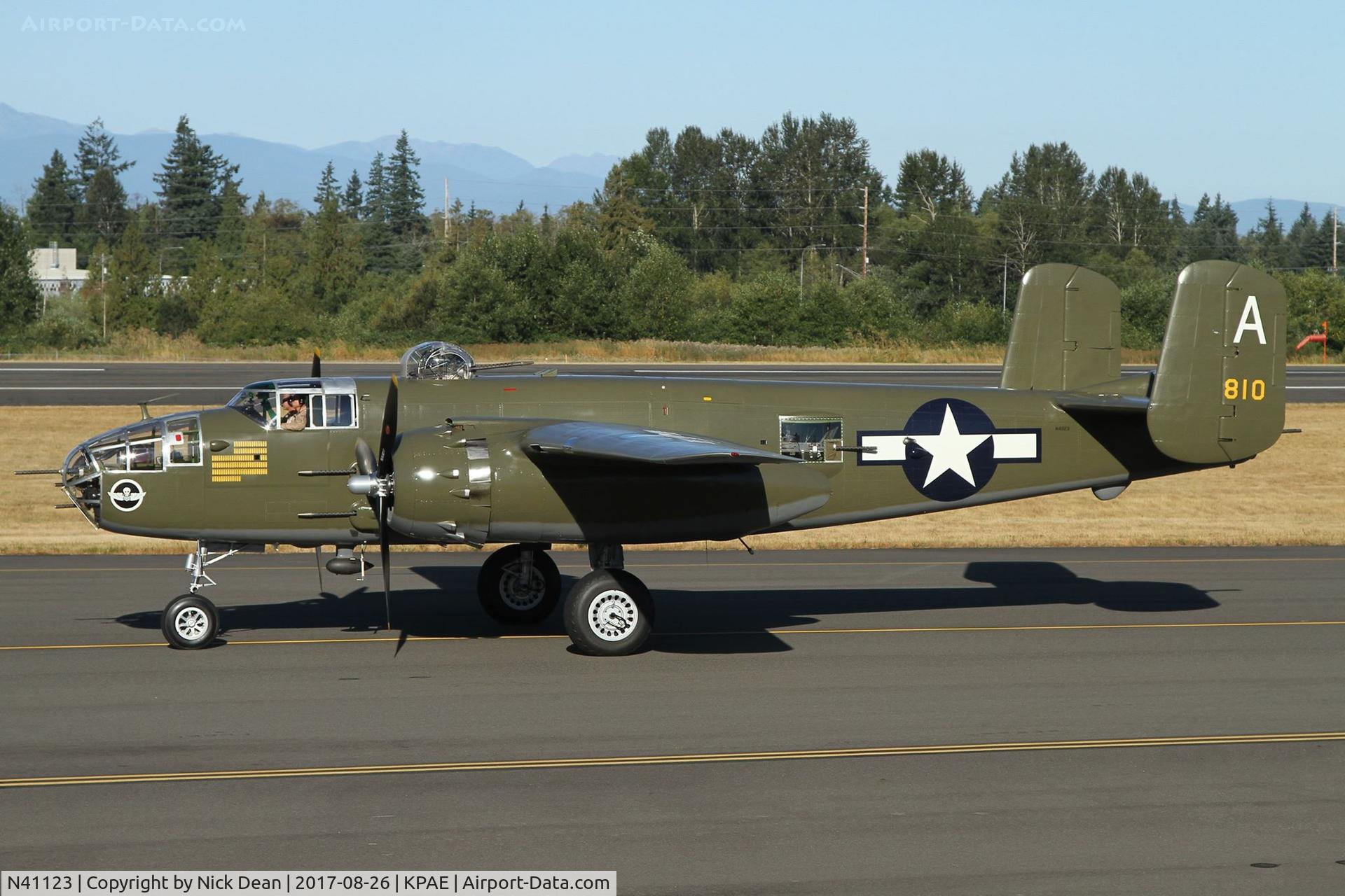 N41123, 1944 North American B-25J Mitchell Mitchell C/N 108-33529, Part of the FHCAM collection