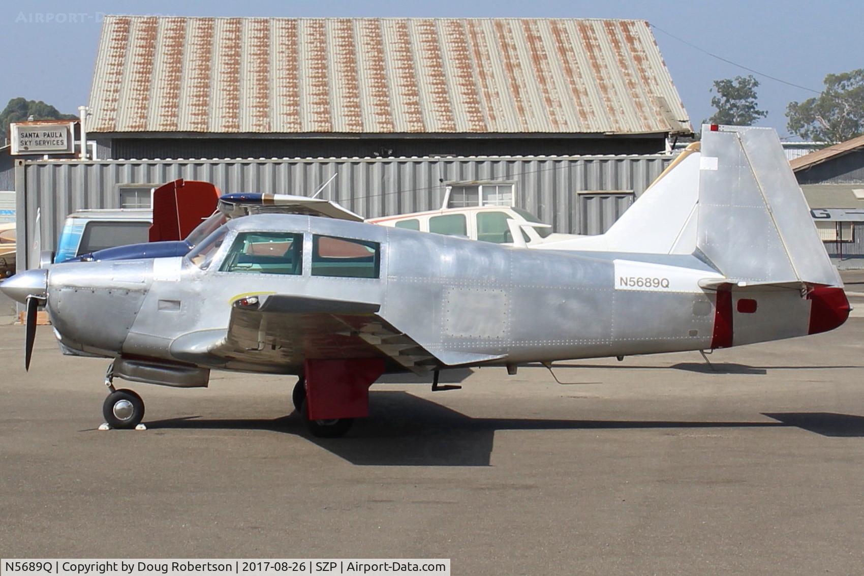 N5689Q, 1965 Mooney M20C Ranger C/N 3043, 1965 Mooney M20C Mark 21, Lycoming O&VO-360 180 Hp, LASAR mod by STC at leading edge wing/fuselage junctions to lower stall speed, still not repainted