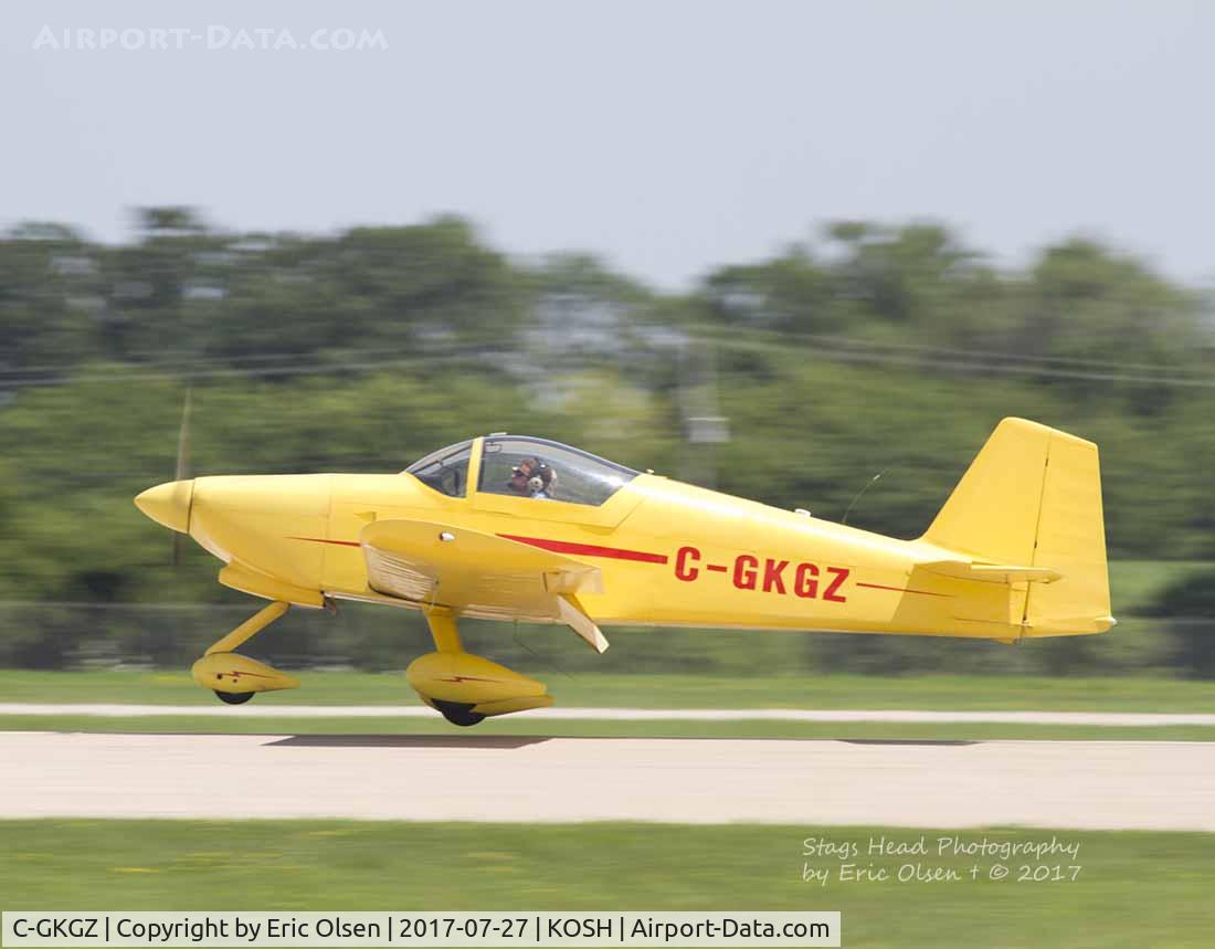 C-GKGZ, 2002 Vans RV-6A C/N WJO-2, Vans RV-6 landing at Oshkosh.