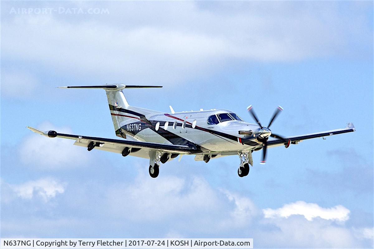N637NG, 2016 Pilatus PC 12/47E C/N 1637, At 2017 AirVenture at Oshkosh
