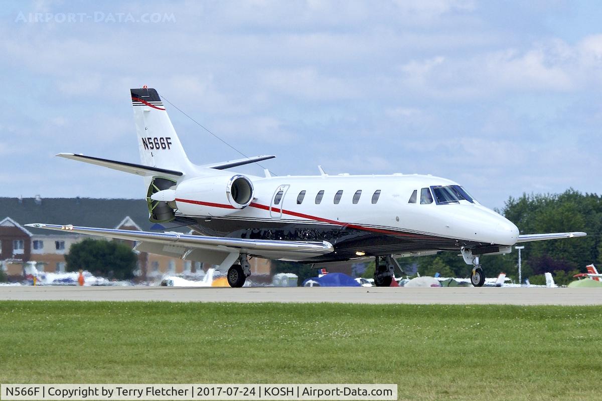 N566F, 2005 Cessna 560XLS Citation Excel C/N 560-5606, At 2017 AirVenture at Oshkosh