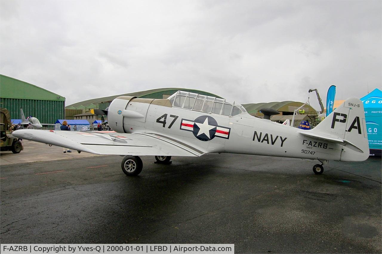 F-AZRB, North American SNJ-5 Texan Texan C/N 88-17955, North American SNJ-5 Texan, Displayed at Bordeaux-Mérignac Air Base 106(LFBD-BOD) Open day 2017