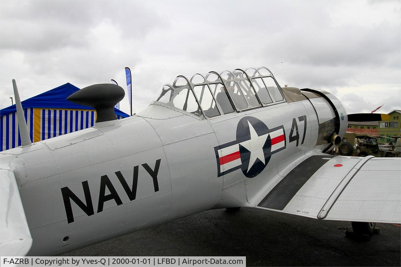 F-AZRB, North American SNJ-5 Texan Texan C/N 88-17955, North American SNJ-5 Texan, Displayed at Bordeaux-Mérignac Air Base 106(LFBD-BOD) Open day 2017