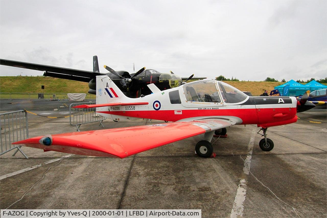 F-AZOG, 1973 Scottish Aviation Bulldog T.1 C/N BH.120/254, Scottish Aviation Bulldog T.1, Static display, Bordeaux-Mérignac BA 106 (LFBD-BOD) Open day 2017