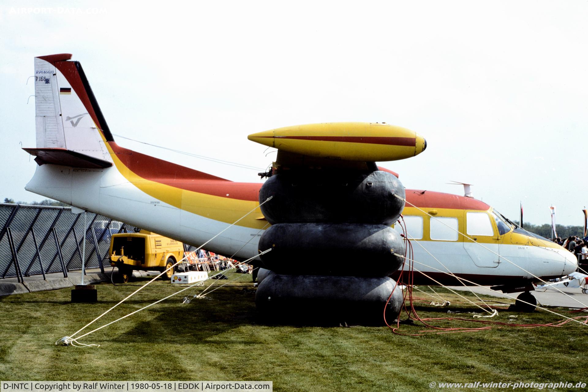 D-INTC, Piaggio P-166BL-2 Portofino C/N 413, Piaggio P166 - ex Air Inter - 413 - D-INTC - 18.05.1980 - CGN