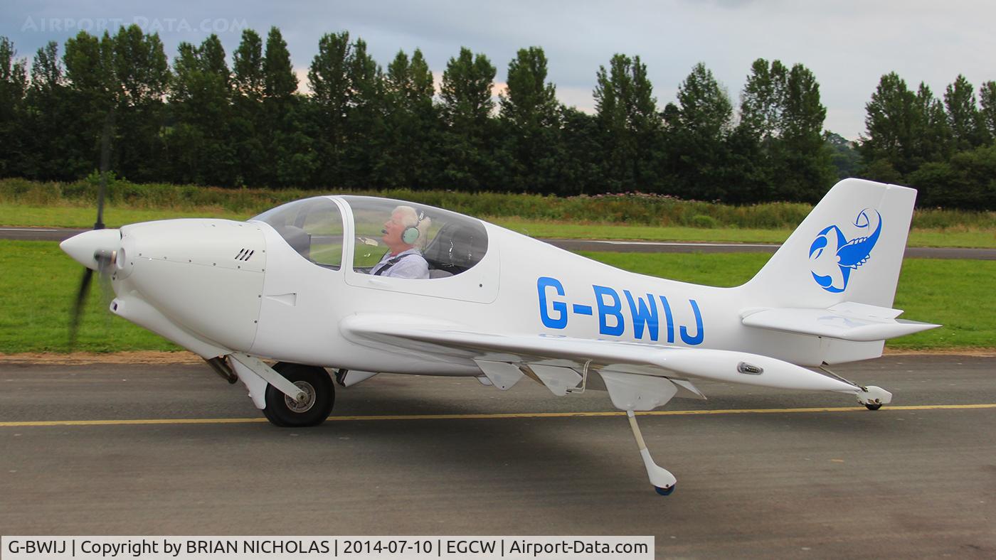 G-BWIJ, 1996 Europa Monowheel C/N PFA 247-12513, Evening fly in.