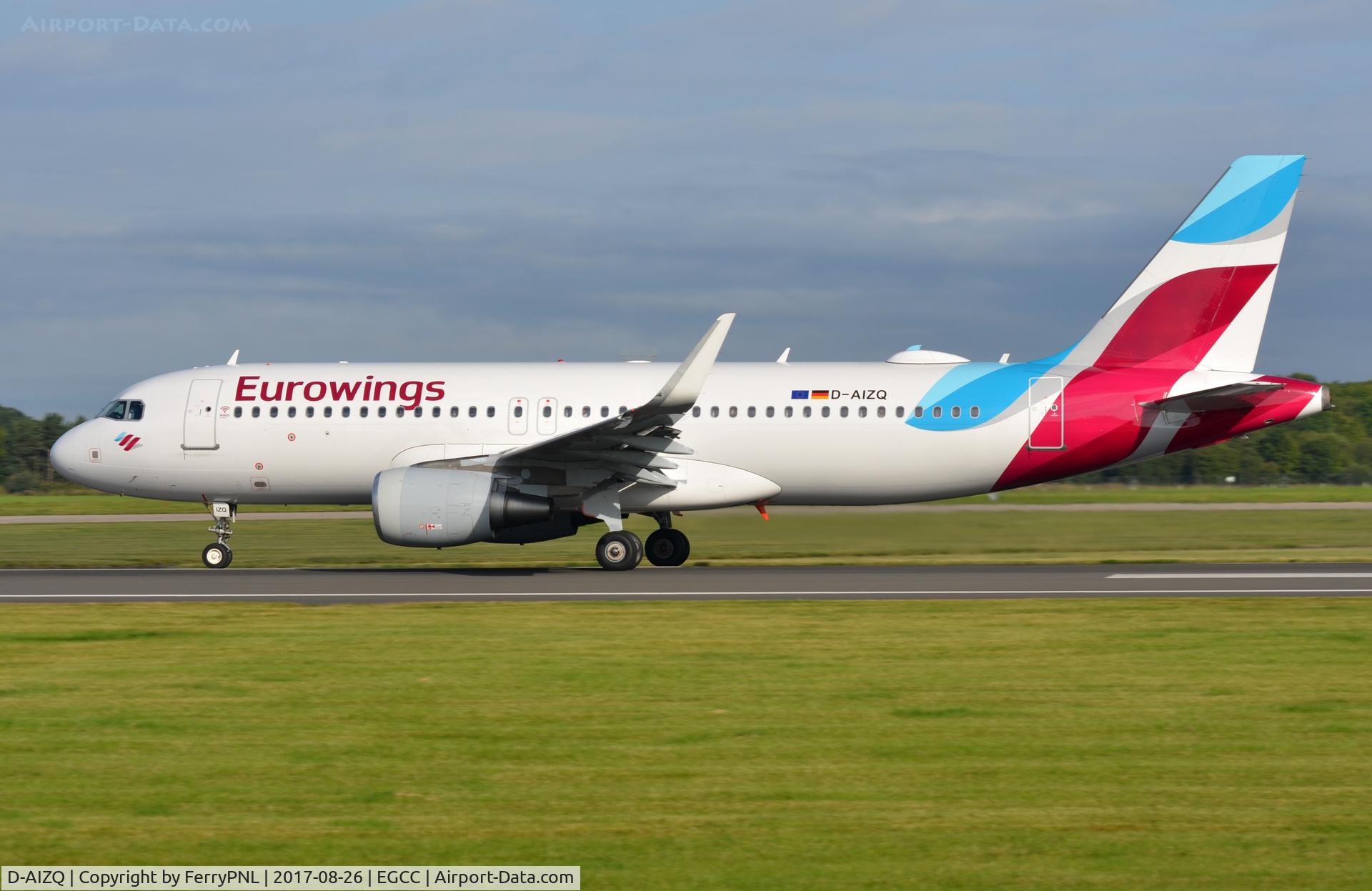 D-AIZQ, 2013 Airbus A320-214 C/N 5497, Eurowings A320 departing