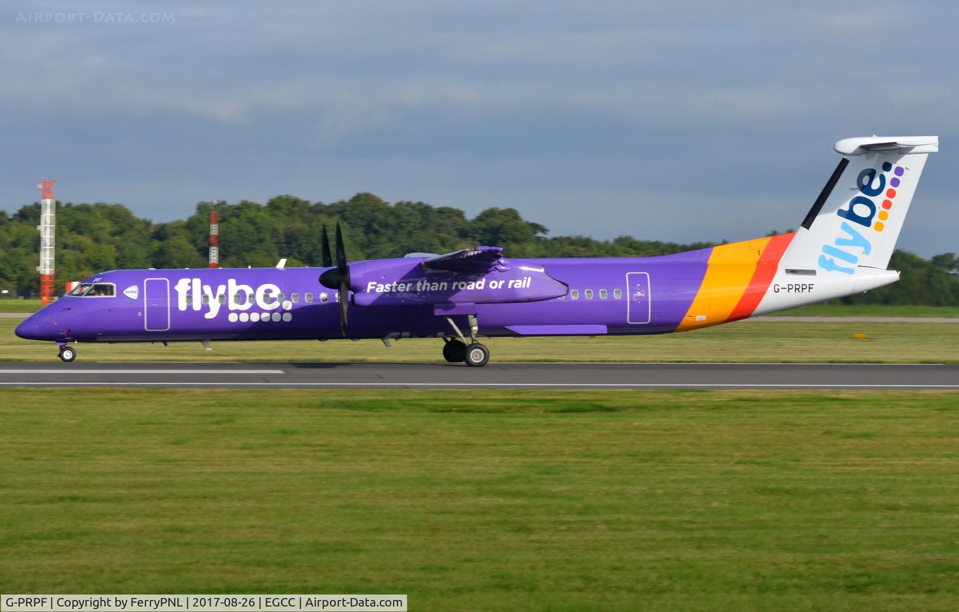 G-PRPF, 2008 Bombardier DHC-8-402 Dash 8 C/N 4195, Purple Flybe DHC8
