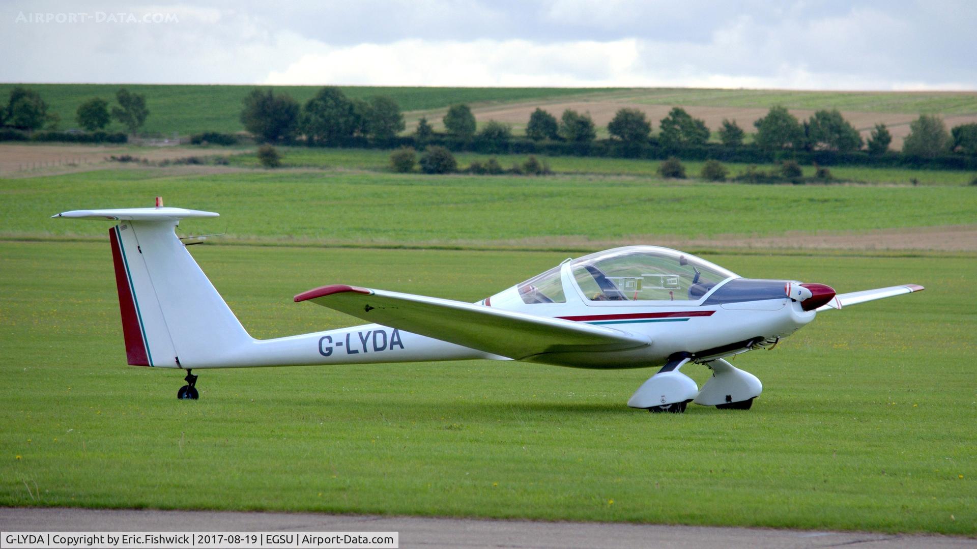 G-LYDA, 1983 Hoffmann H-36 Dimona C/N 3515, 3. G-LYDA visiting The Imperial War Museum, Duxford, Aug, 2017.