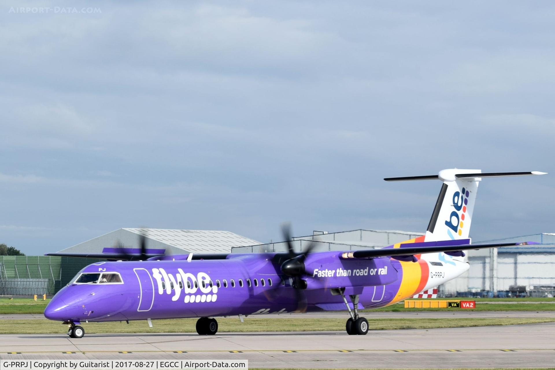 G-PRPJ, 2008 De Havilland Canada DHC-8-402 Dash 8 C/N 4202, At Manchester