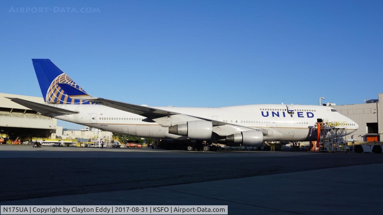 N175UA, 1990 Boeing 747-422 C/N 24382, SFO 2017.