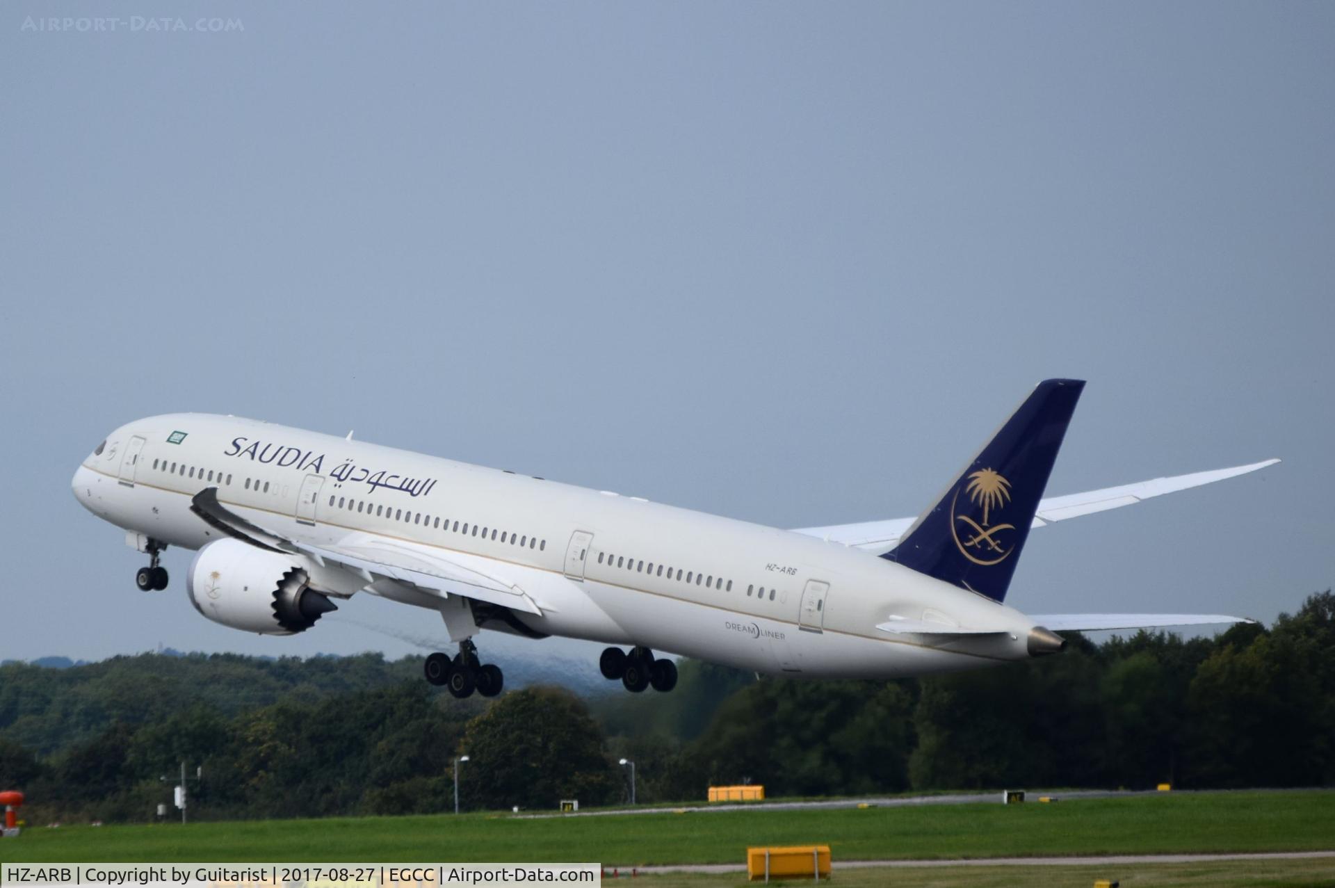 HZ-ARB, 2015 Boeing 787-9 Dreamliner C/N 41545, At Manchester
