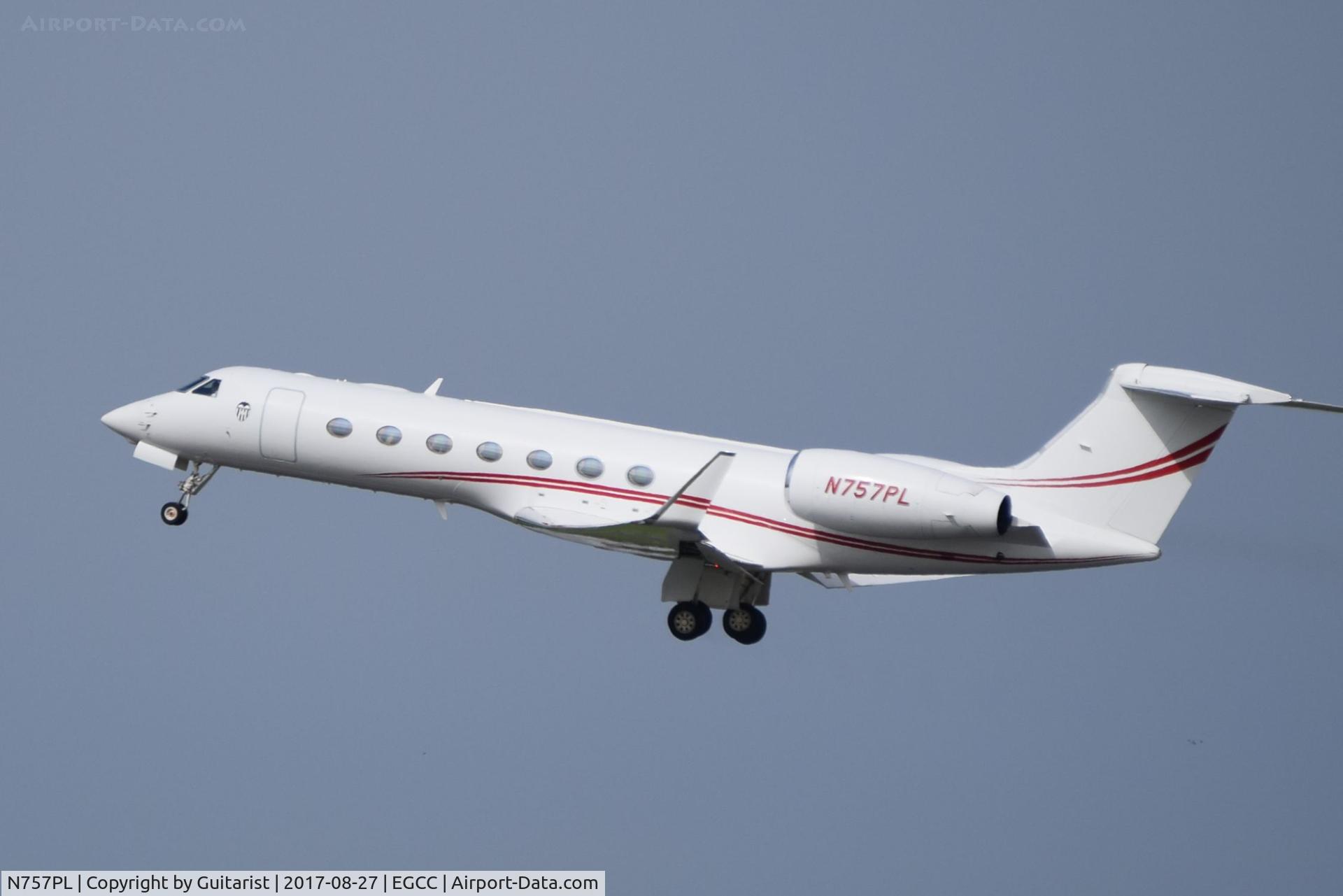 N757PL, 2009 Gulfstream Aerospace GV-SP (G550) C/N 5249, At Manchester