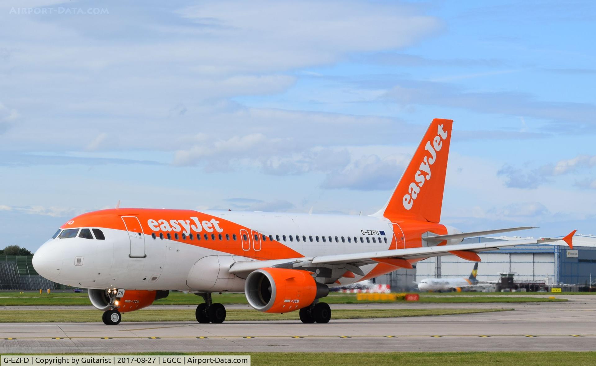 G-EZFD, 2009 Airbus A319-111 C/N 3810, At Manchester