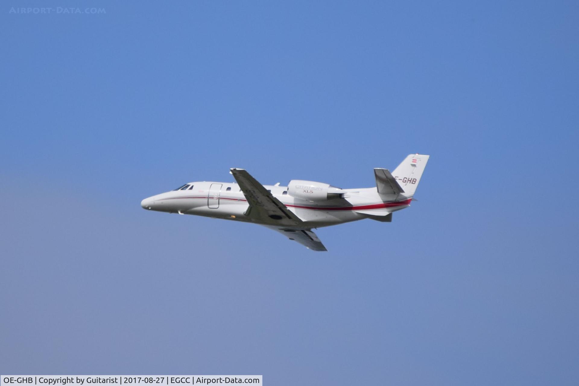 OE-GHB, 2005 Cessna 560XL Citation XLS C/N 560-5569, At Manchester