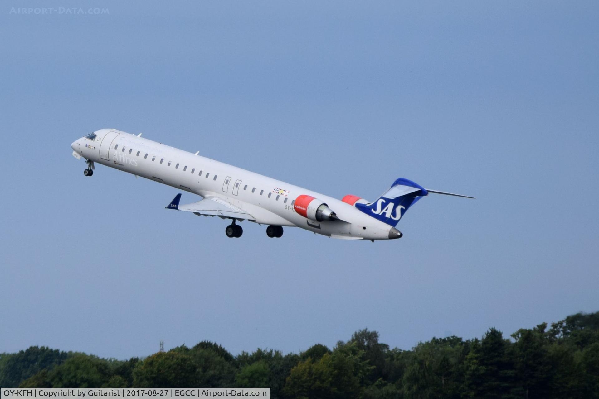 OY-KFH, 2009 Bombardier CRJ-900 (CL-600-2D24) C/N 15240, At Manchester