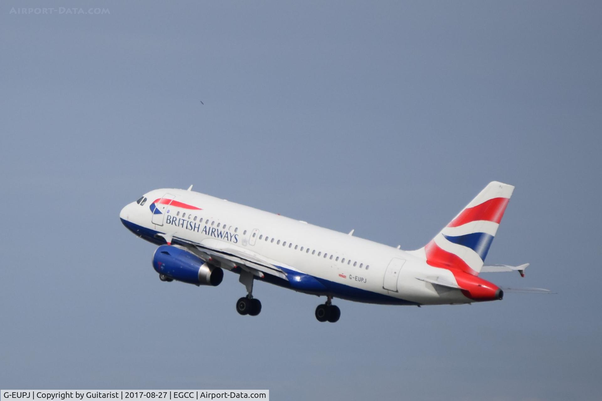G-EUPJ, 2000 Airbus A319-131 C/N 1232, At Manchester