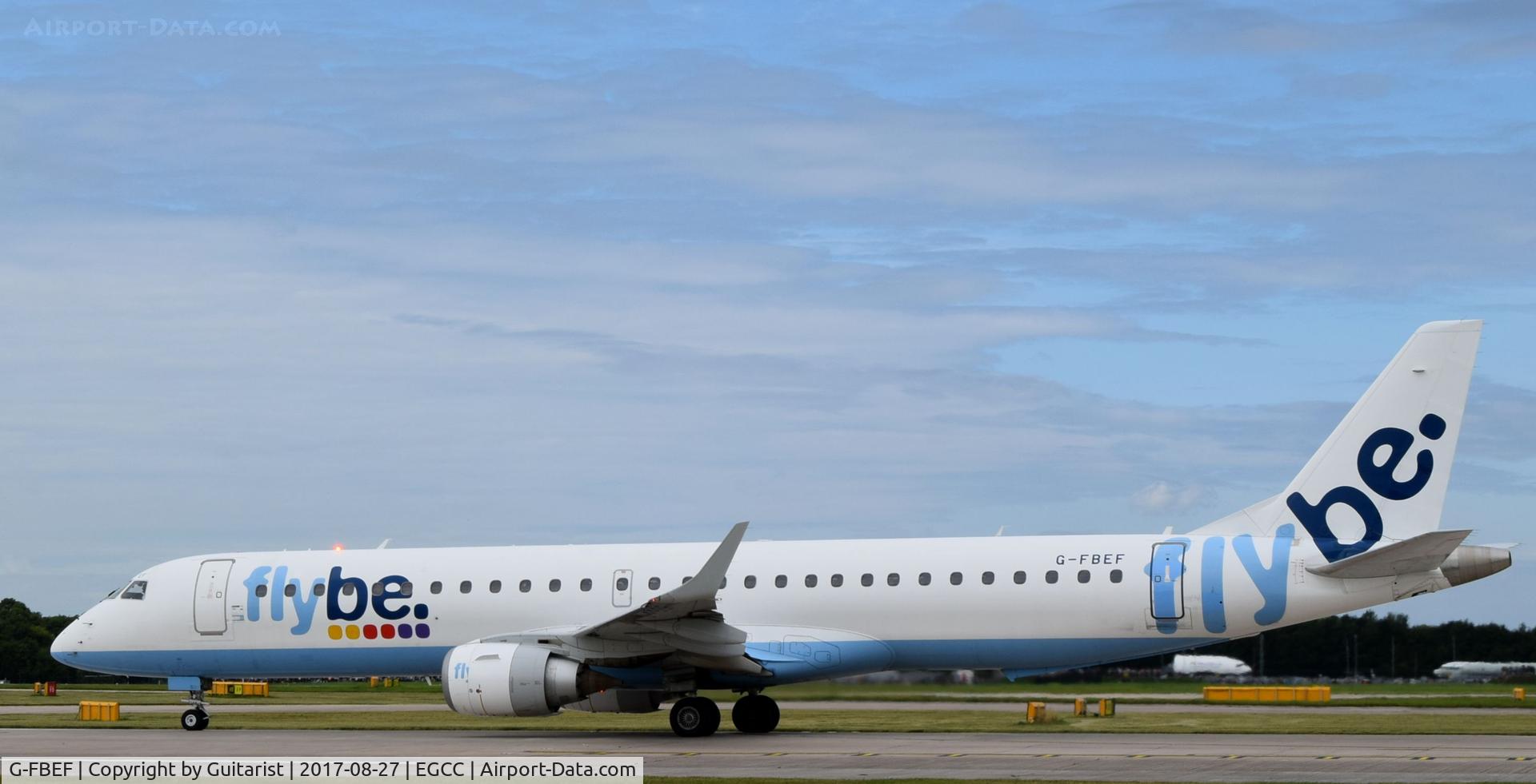 G-FBEF, 2007 Embraer 195LR (ERJ-190-200LR) C/N 19000104, At Manchester