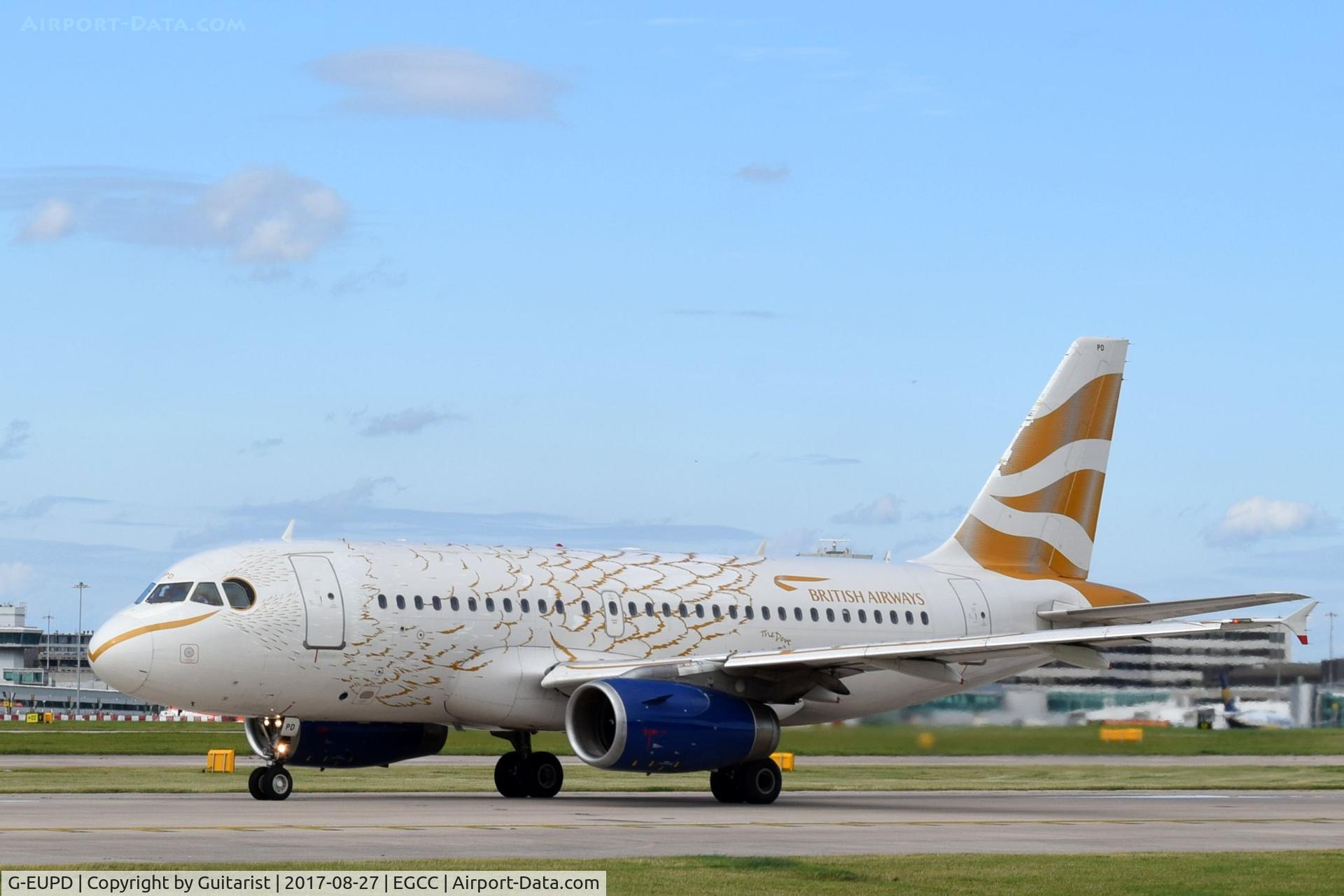 G-EUPD, 1999 Airbus A319-131 C/N 1142, At Manchester