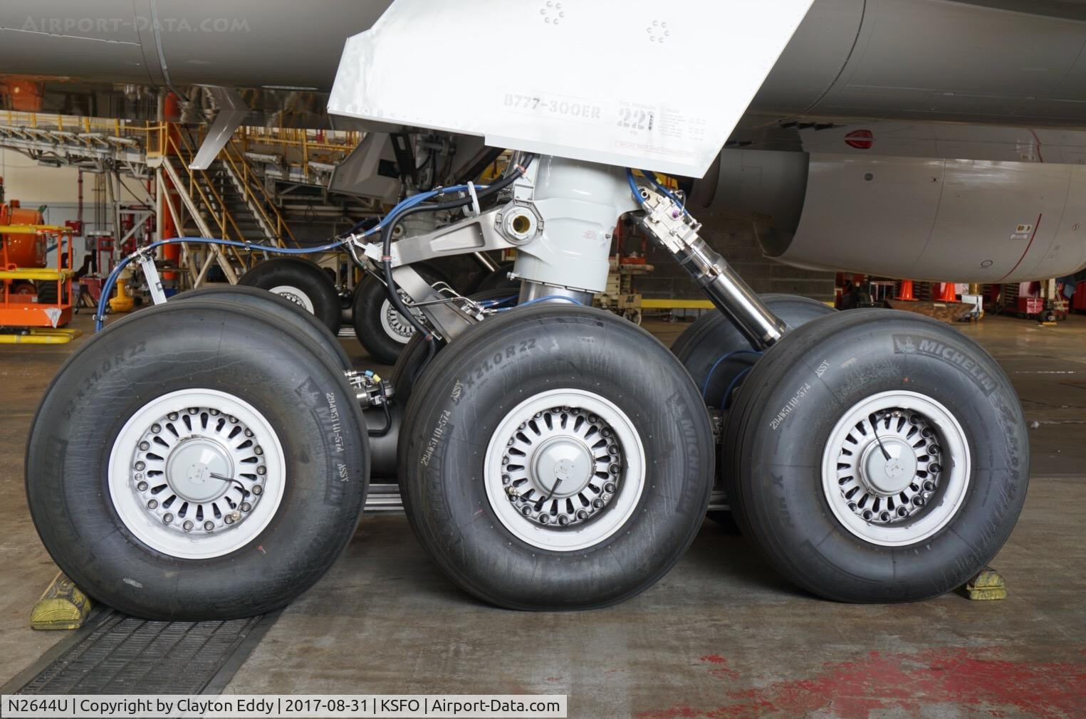 N2644U, 2017 Boeing 777-300/ER C/N 63724, SFO 2017.