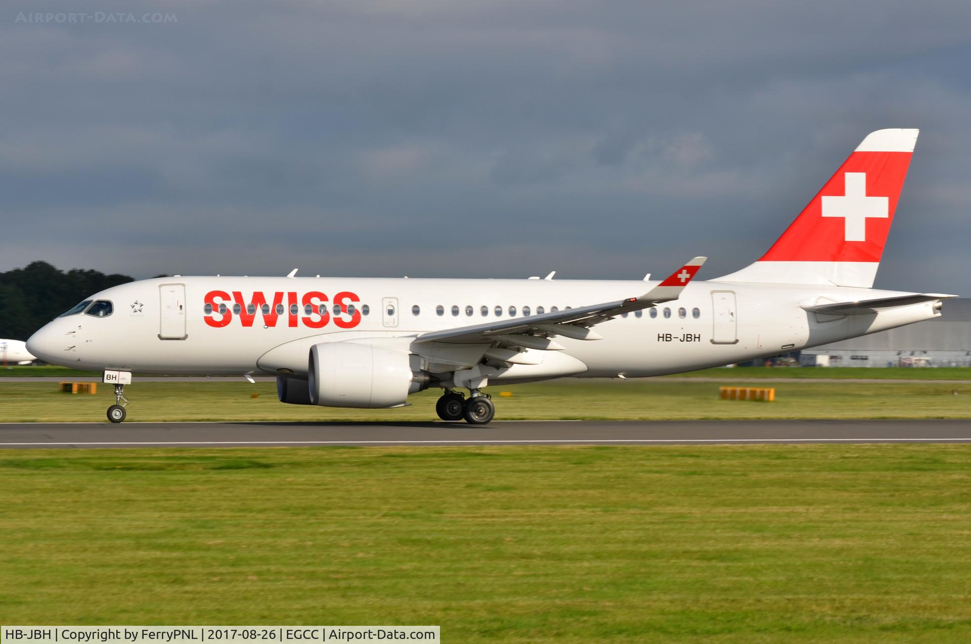 HB-JBH, 2017 Bombardier CSeries CS100 (BD-500-1A10) C/N 50017, Swiss CS100 taking-off.