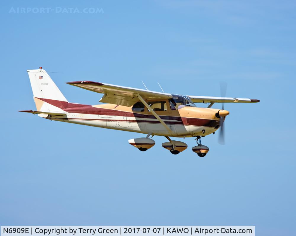 N6909E, 1961 Cessna 175A Skylark C/N 56409, KAWO