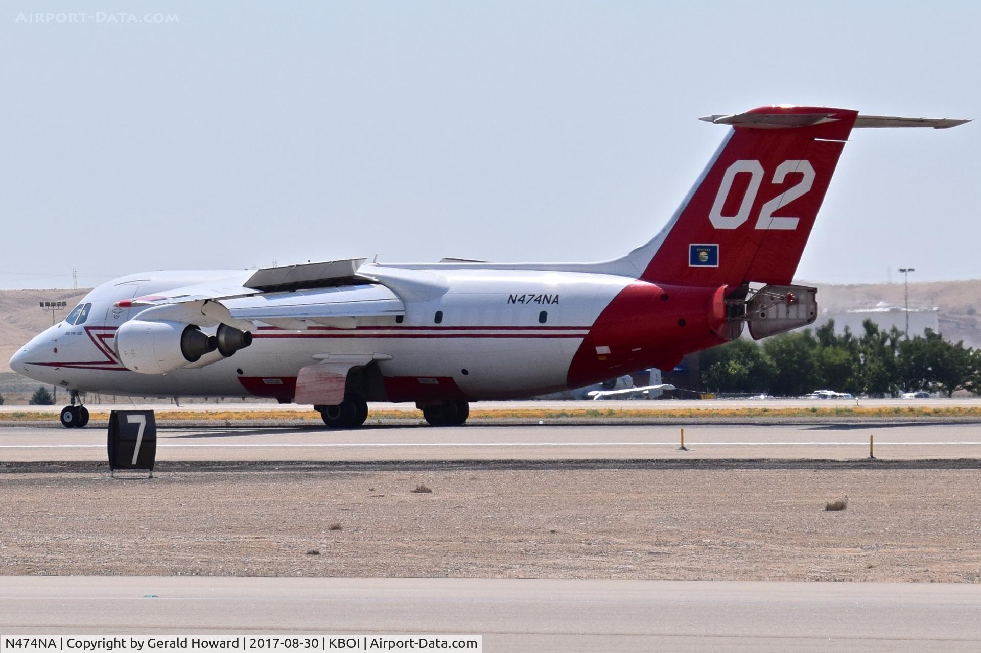 N474NA, British Aerospace BAe.146-200A C/N E2084, Landing roll out on RWY 10L.