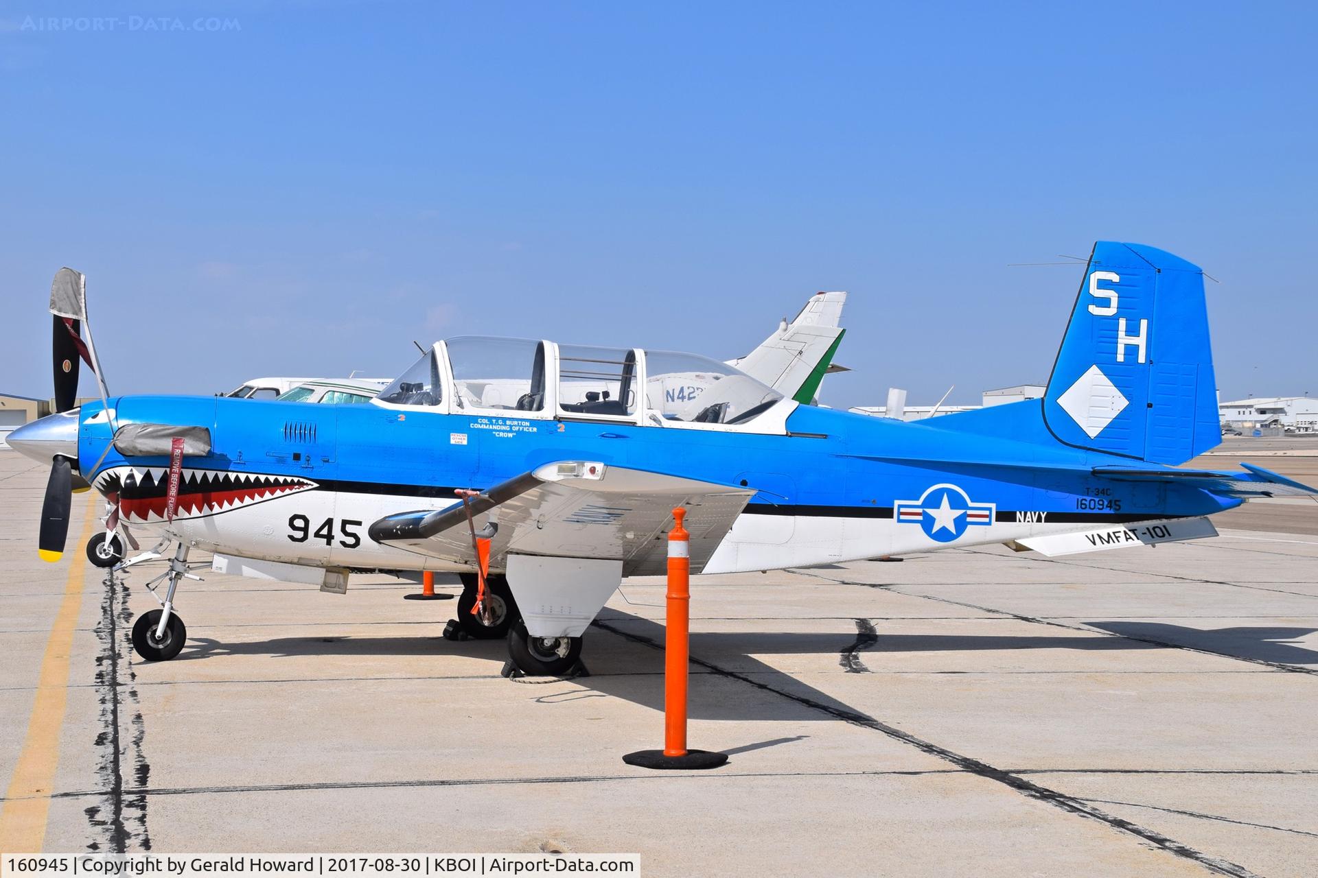 160945, 1973 Beech T-34C Turbo Mentor C/N GL-131, VMFAT-101 