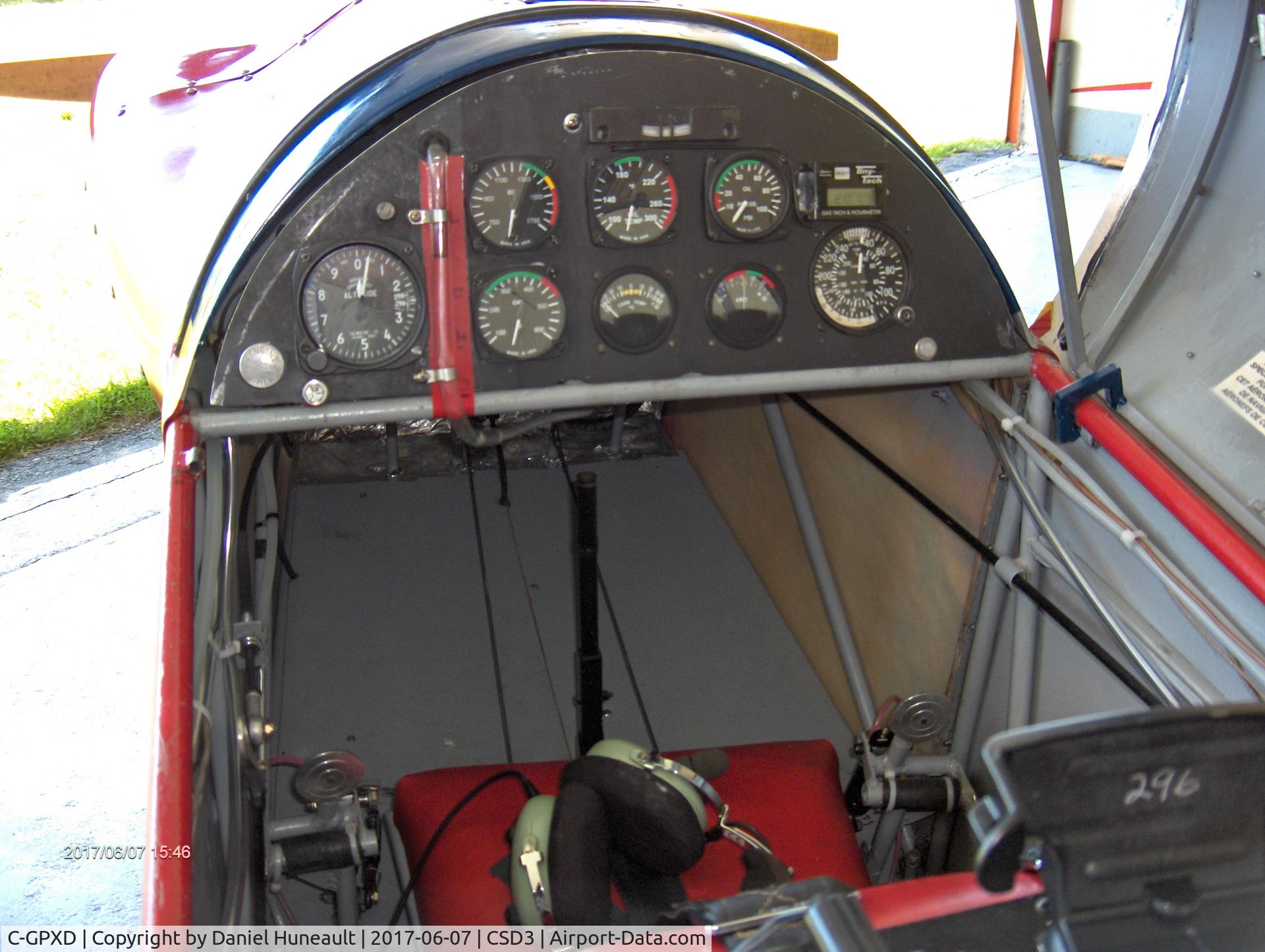 C-GPXD, 1987 Monnett Sonerai II-L C/N 674, From passenger seat