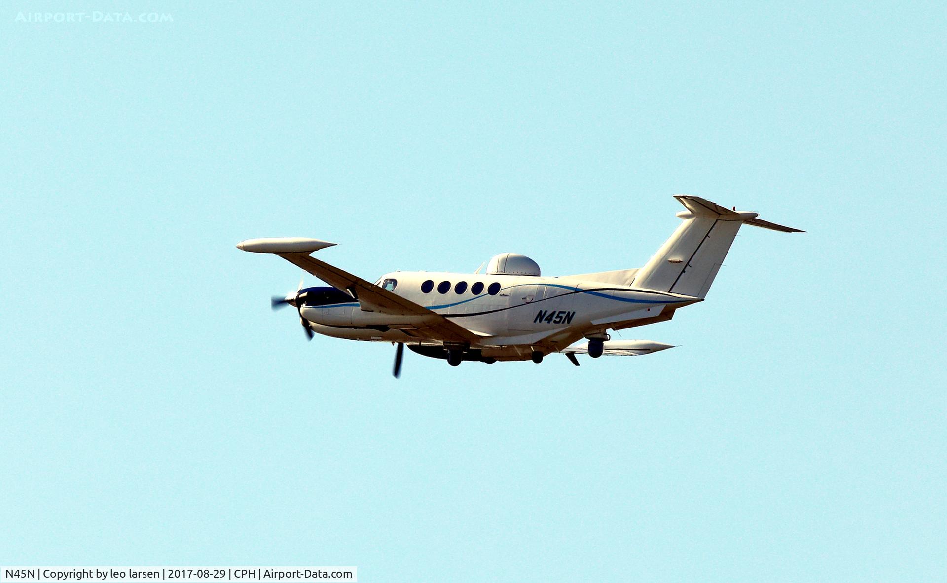 N45N, 1985 Beech 200T Super King Air C/N BT-15, Copenhagen 29.8.2017