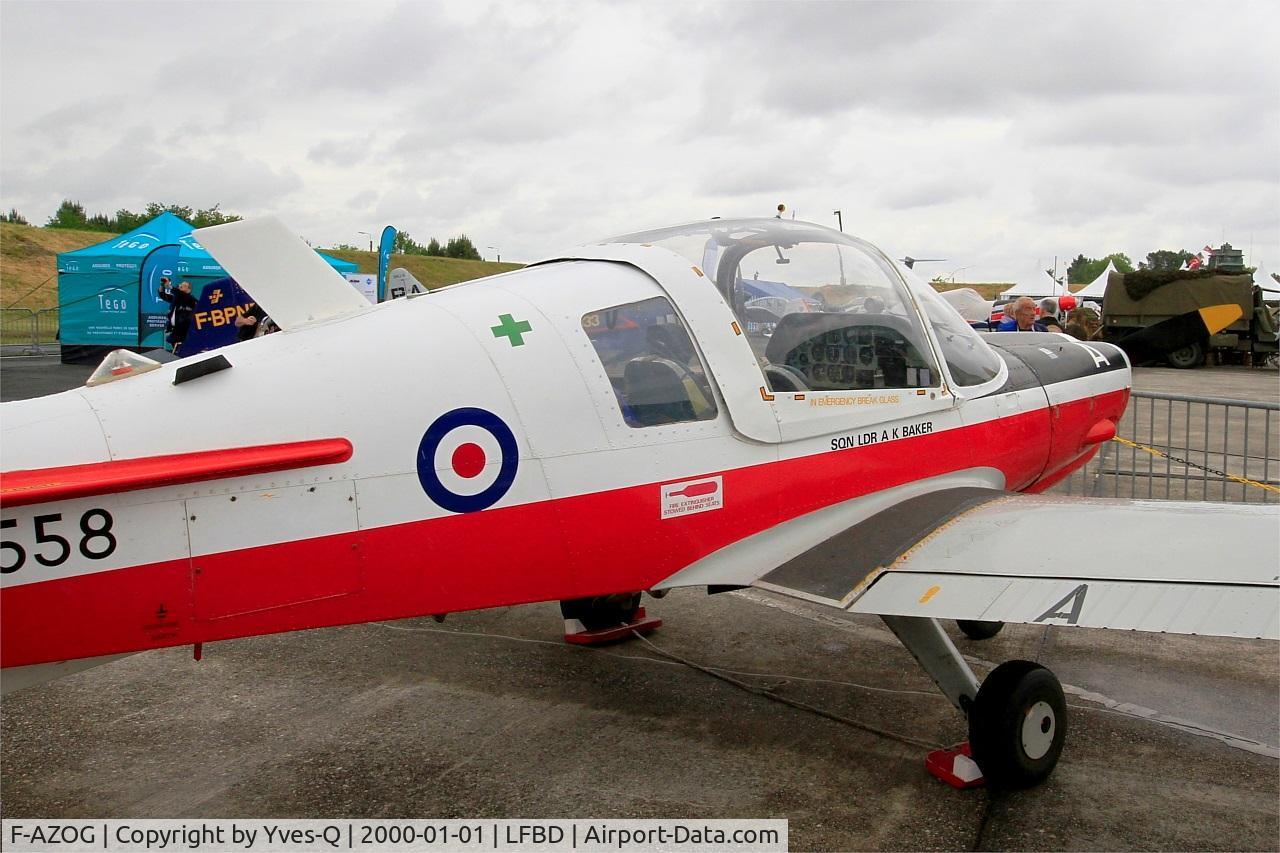 F-AZOG, 1973 Scottish Aviation Bulldog T.1 C/N BH.120/254, Scottish Aviation Bulldog T.1, Static display, Bordeaux-Mérignac BA 106 (LFBD-BOD) Open day 2017