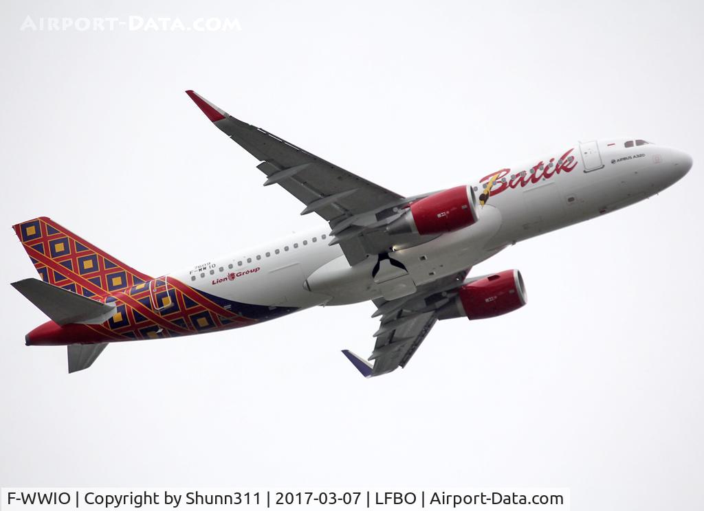 F-WWIO, 2017 Airbus A320-214 C/N 7609, C/n 7609 - To be PK-LUQ