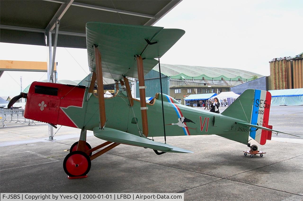 F-JSBS, Royal Aircraft Factory SE-5A Replica C/N 5, Royal Aircraft Factory SE-5A, Static display, Bordeaux-Mérignac Air Base 106  (LFBD-BOD)  Open day 2017
