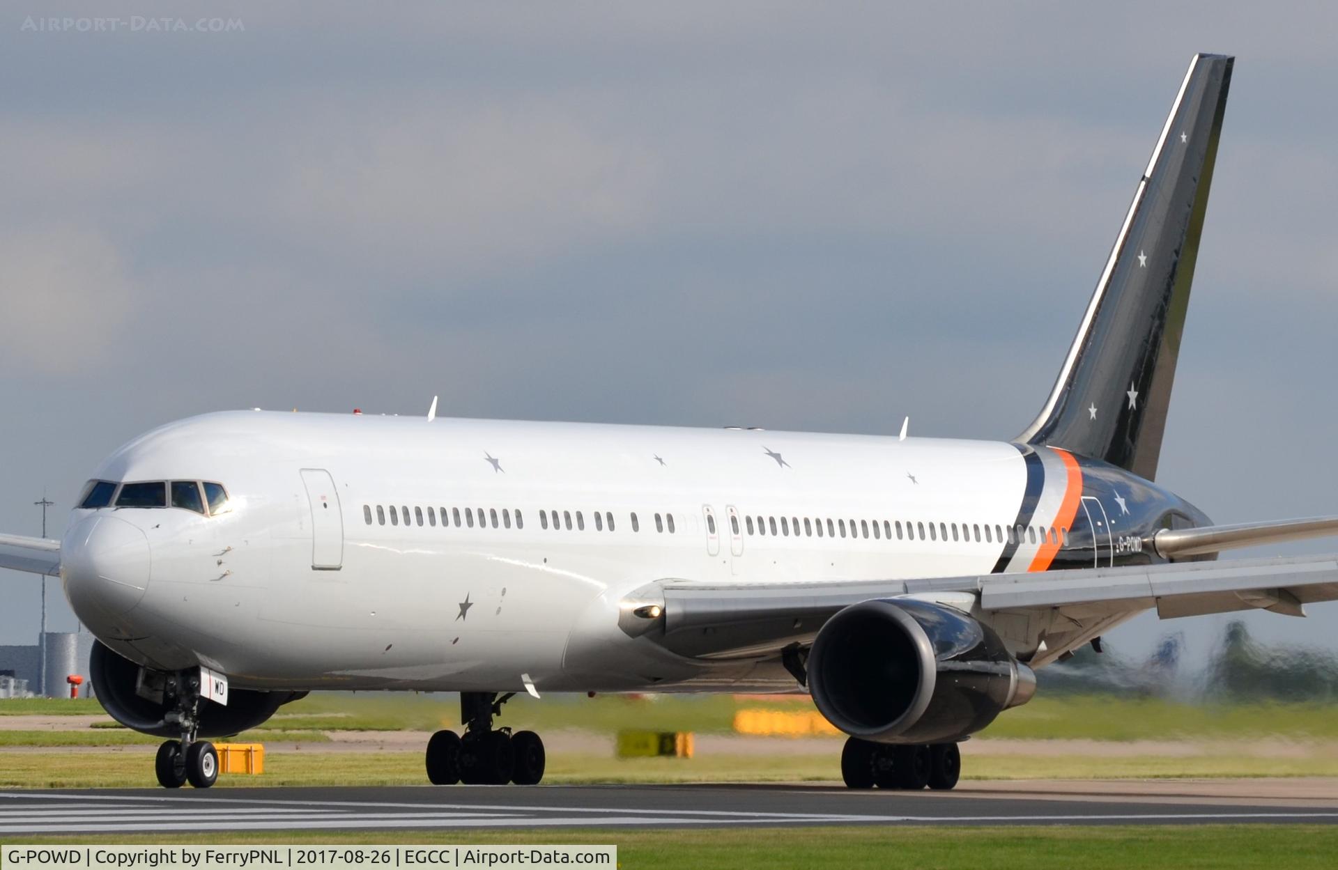 G-POWD, 2003 Boeing 767-36N/ER C/N 30847, Titan B763 lining-up.