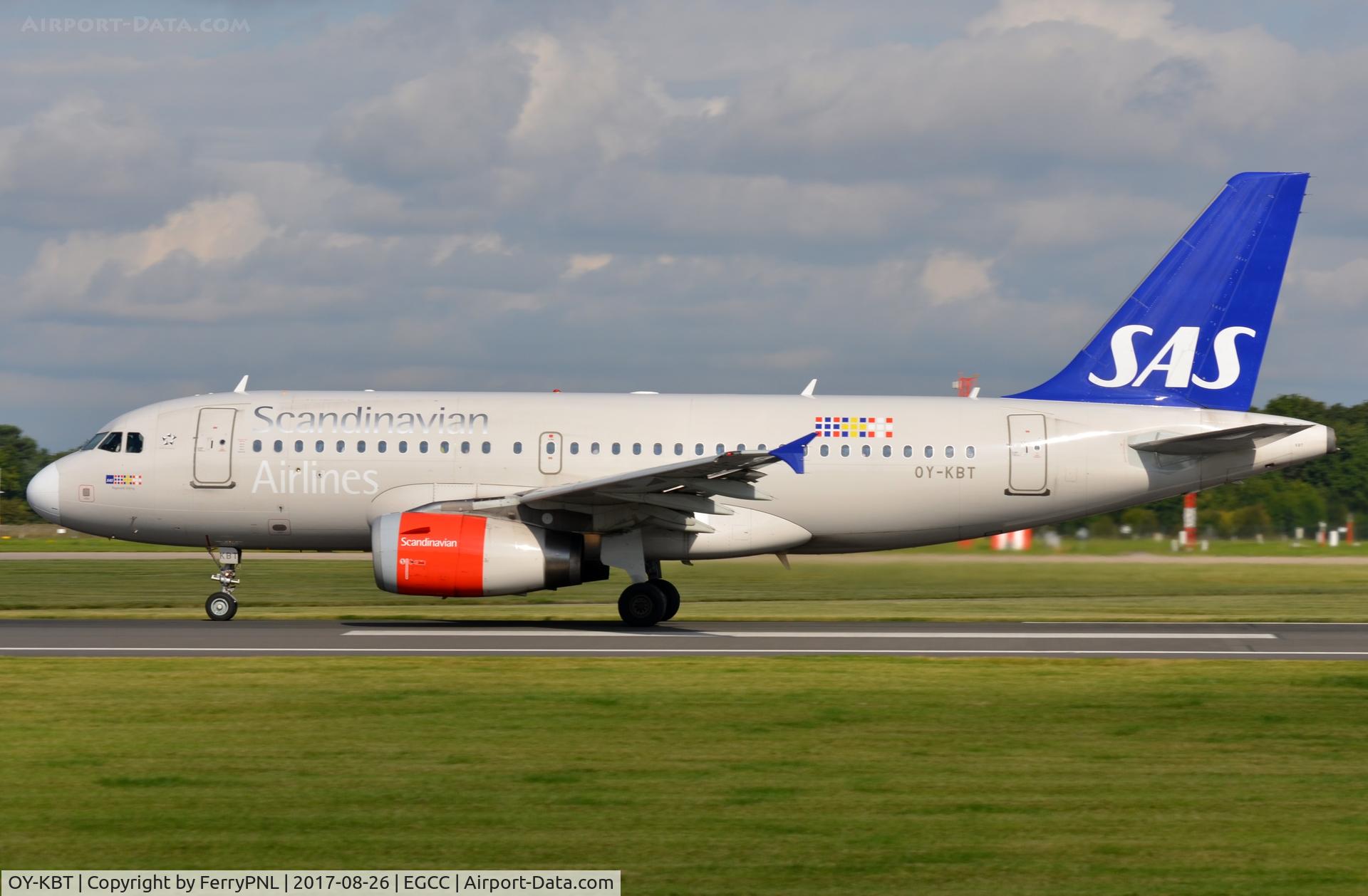 OY-KBT, 2007 Airbus A319-131 C/N 3292, Departure of SAS A319