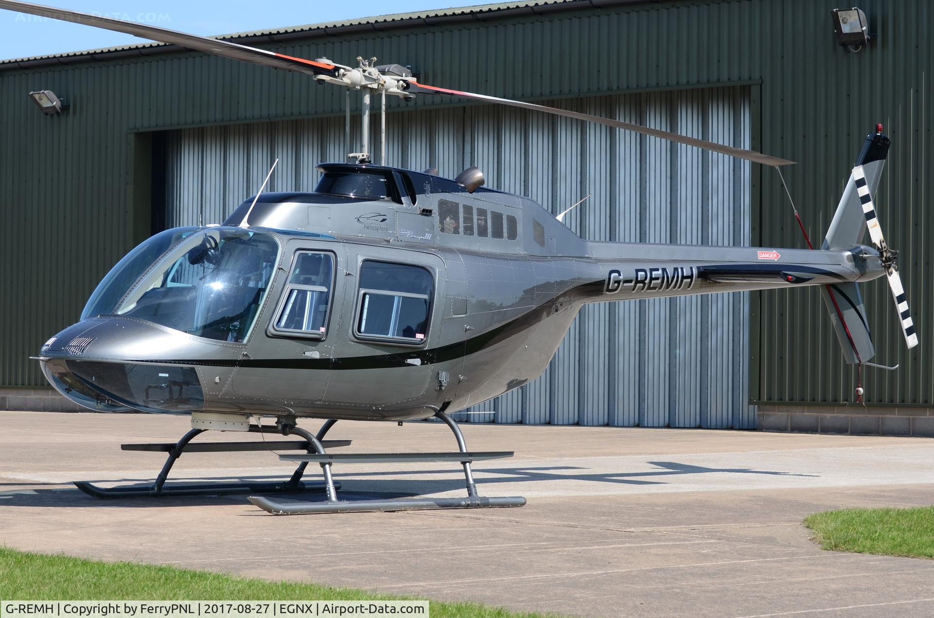 G-REMH, 2007 Bell 206B JetRanger III C/N 4626, East Midlands Helicopter at Costock Heliport